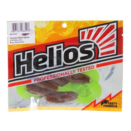 Helios Hybrid Rusty Gold & Lime Twizer, 8 cm, 7 pcs. (HS-14-017)-1