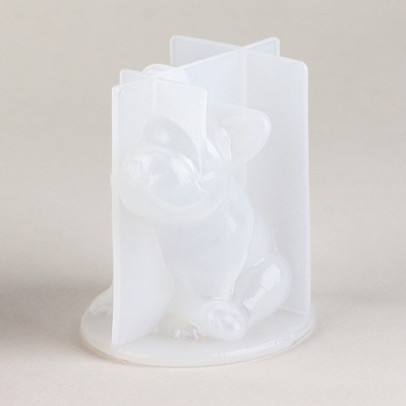 Gypsum interior figure “Gypsum bulldog”, 9 x 6 cm, set for creation-8