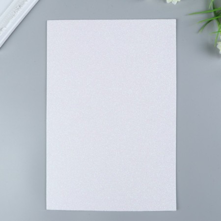Foamiran glitter Magic 4 Hobby 2 mm cent. White, 20x30 cm