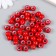 Beads for creativity plastic "Line on Red" set of 20 g 1x1x0.8 cm