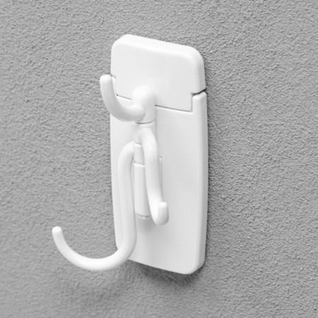 The hook is self -adhesive, round, with a system of without a trace, 8.5*3.7 cm, 1 pc.-2