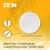 Ventilation grate Zein, d = 125 mm, round, with a grid, with a flange, inexhaustible