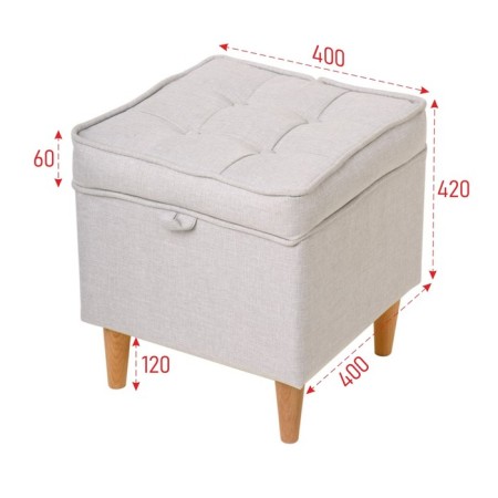 Pouffe Ebi 400x400hn420 Rogozhok is light gray-1