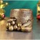 Figure pot "Snake with apples" bronze, 10x22cm