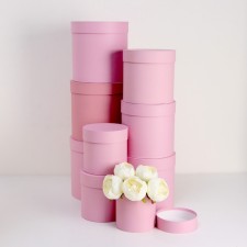 Set of round boxes 9 in 1 powder, 23x23 - 13-13 cm