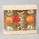 Set of balls plastic D-6 cm, 9 pcs "Adele" disco, green gold