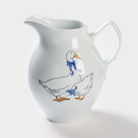 Porcelain's jug “geese”, 2 l, mix