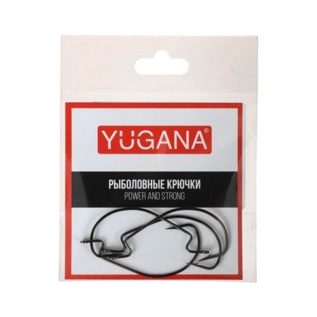 Offset hooks Yugana Wide Range Worm, No. 1/0, 4 pcs.
