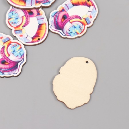 Decor for creativity tree "Cool headphones" 4x2.9x0.3 cm-1