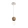 Suspension lamp "Claud" polyhedron 1x40W E27 white 5x6.5x95cm