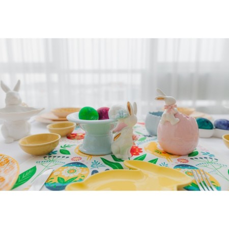 Ceramic "Bunny" candy, 150 ml, 18 × 15.5 × 12 cm, blue color-3