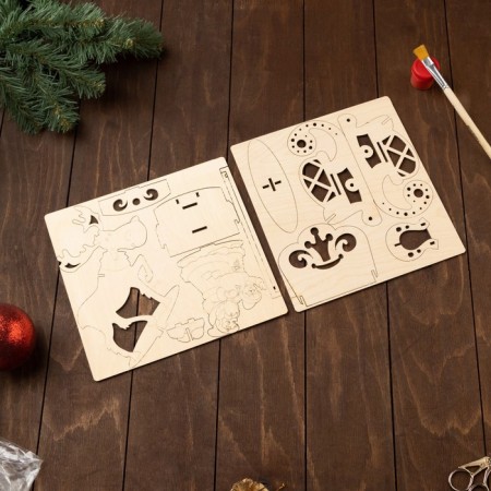 Harvesting for creativity "Santa Claus in a sleigh"-5