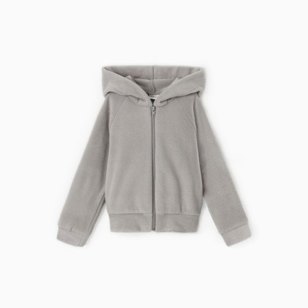 Children's sweatshirt Minaku: Fleece Soft, Gray color, height 110 cm
