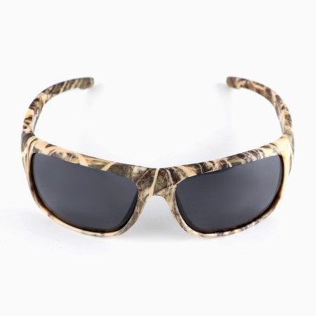 Polarizing floating trackers Dark Camo in a case, Grey lenses