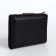 Women's wallet on the button, black color