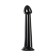 Unrealistic phallimitator Jelly Dildo M Toyfa Basic, TPE, Black Color, 18 cm