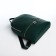 Women's backpack made of artificial leather with lightning, 2 pockets, green color