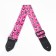 Guitar belt, pink, cats, length 60-117 cm, width 5 cm