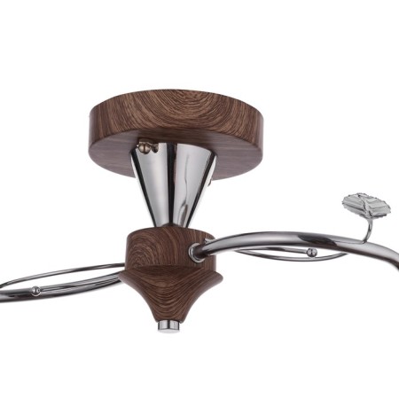 Chandelier 10066/2 2 xe27, 40W brown+chrome 56x20x21 cm-4