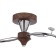 Chandelier 10066/2 2 xe27, 40W brown+chrome 56x20x21 cm
