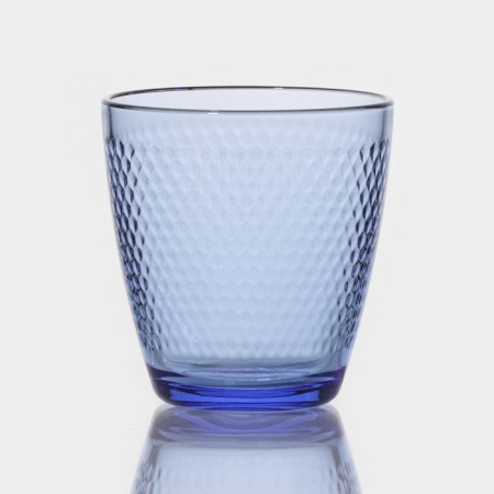 Low glass glass "Concept Idil", 250 ml, blue color