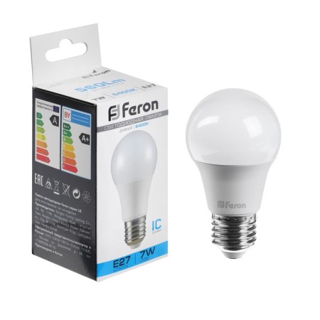 LED LED Feron (7W) 230V E27 6400K A60, LB-91