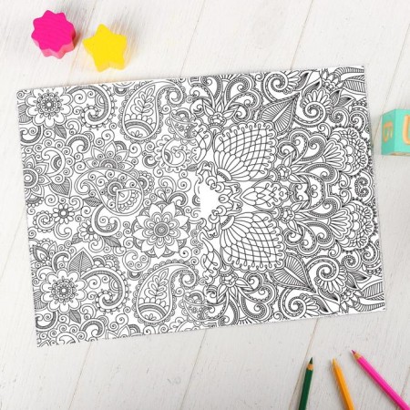 Coloring - anti -stress, album "Eastern Patterns" A6-3