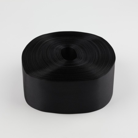 Satin tape, 50 mm × 100 ± 5 m, black color-1