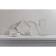 Porcelain dish for feeding Magistro Slate, D = 22.5 cm, white color