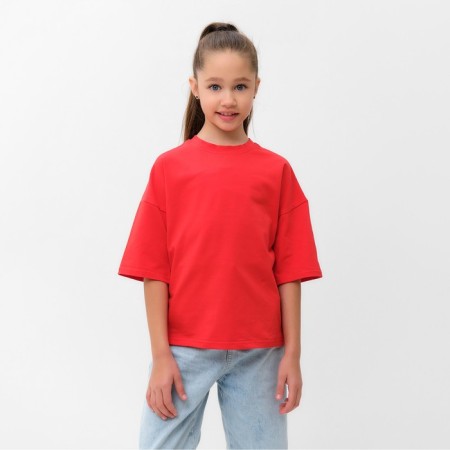 T -shirt Children's Minaku: Basic Line Kids Red color, height 104-2
