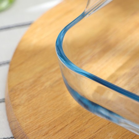 Square tray of heat -resistant baking glass Borcam, 3.2 l, 28 × 28 cm-2