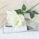 Artificial flowers "Rosa Mondial" 9x46 cm, white