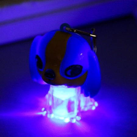 Light Light on the ring "dog with big eyes" flashes mix 5.5x4x33 cm-3