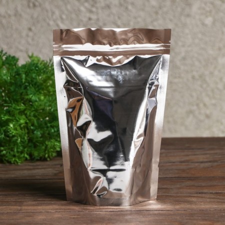 ZIP-Lock PP package, metallized, with a continuous window, 13 x 20 cm-2