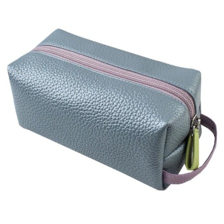 Cosmetic bag with lightning, blue color-2