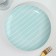Ceramic “Line” plate, 22.5 cm, blue color