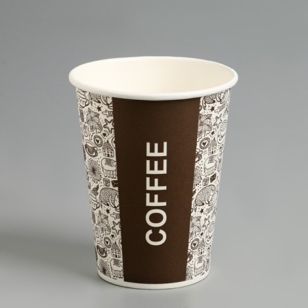 Paper glass "Take Away Coffee" for hot drinks, 350 ml, diameter 90 mm-2