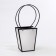 Bag for flowers is white moisture -resistant, 17x17 - 11.5x11.5 - 20 cm, 1 pcs