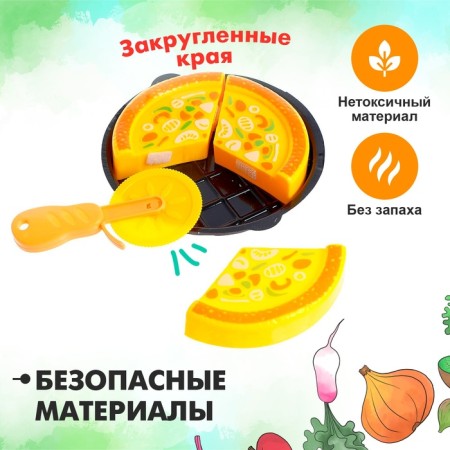 Game set of products on Velcro "Pizza Margarita"-2