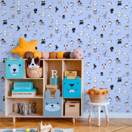 Wallpaper Paper duplex "Dogs" C6-D693-01, 0.53x10.05m-1