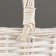 Wicker basket, 23x19x12/23 cm, white, willow