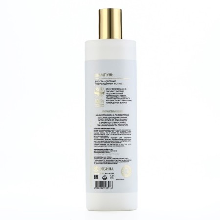 Hair shampoo, 410 ml, restoration of damaged hair, Basic Line by Ural Lab-3