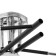 Luer "Indis" 5he27 40W Black-chromium 60x60x28 cm