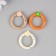 Carabiner Metal "Flower" set 4 pcs 3x2.6 cm