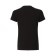 Women's T -shirt with a round gate, black color, size 46