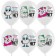 Shar Latex 12 “You are not”, pastel, 1-sided, set 25 pcs., White, mix