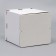 Box for a cake with a window, "circle", white, 26 x 26 x 30 cm