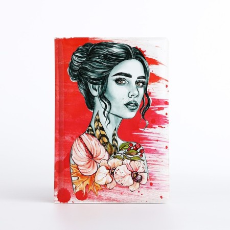 Cover for passport, pink color-1