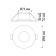 Lamp built -in Novotech. Metis, 50W, GU10, 33x86x86 mm, black color