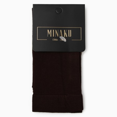 Women's socks minku, dark brown color, rr 36-41-2